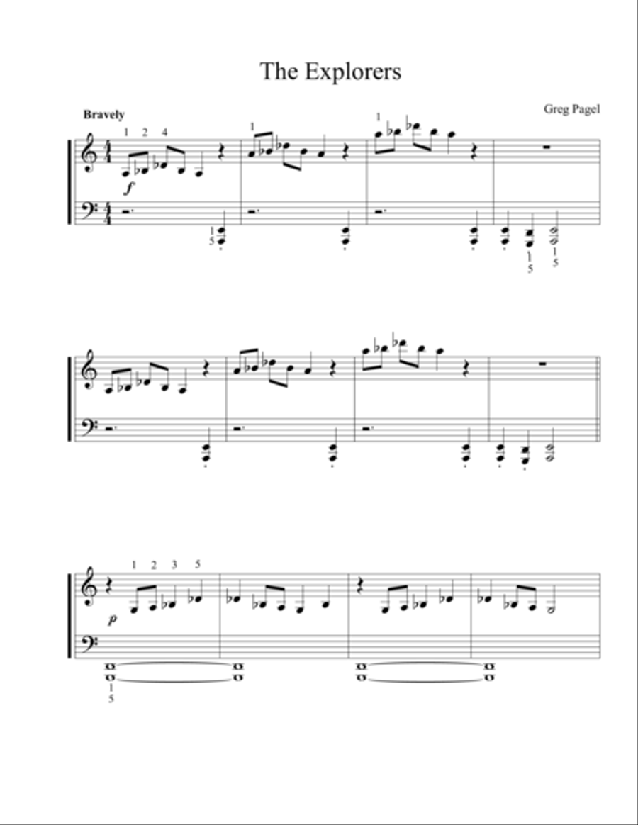 The Explorers Piano Method scores gallery preview page 1