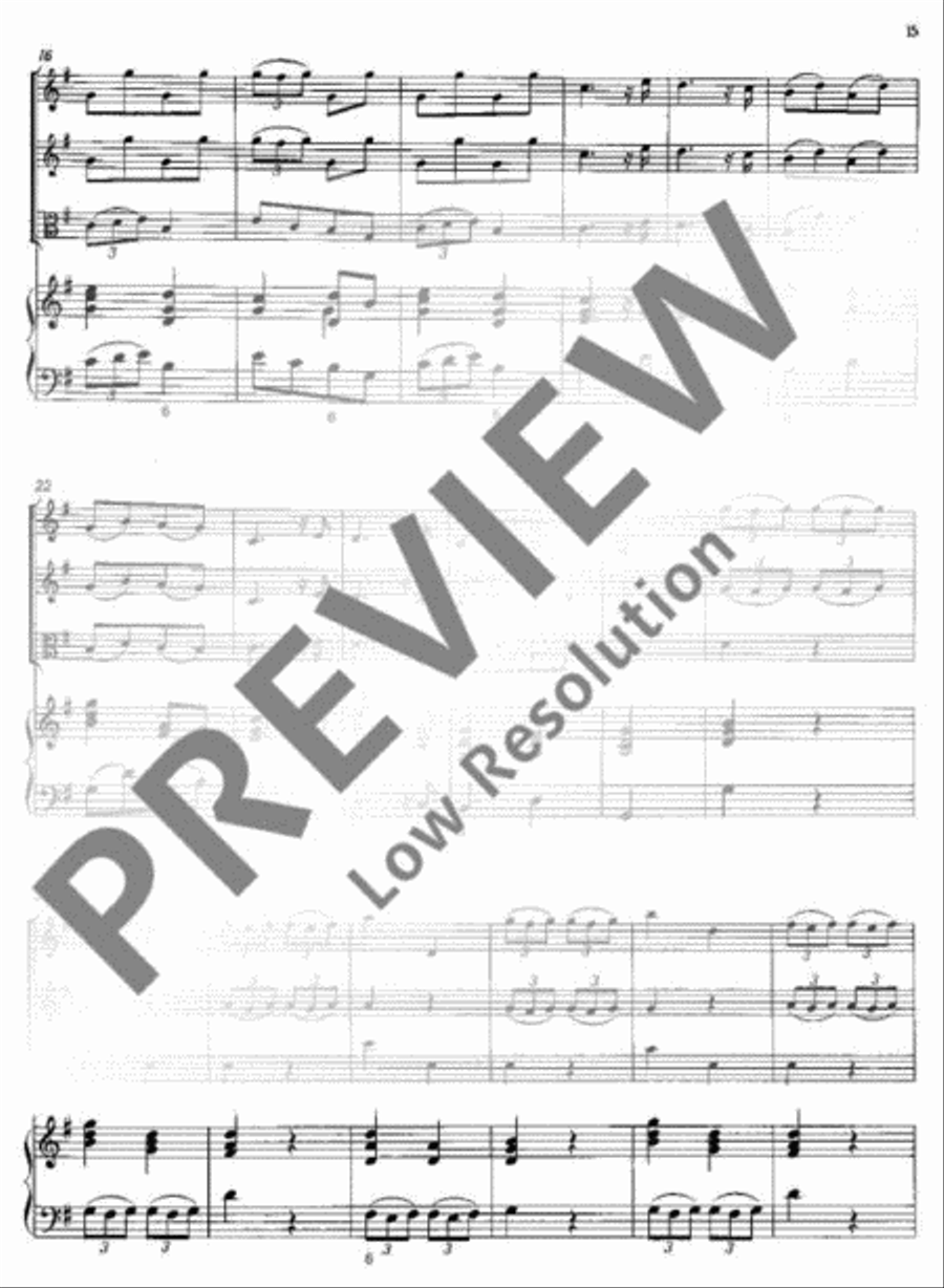 Concerto polonois G Major Basso Continuo scores gallery preview page 16