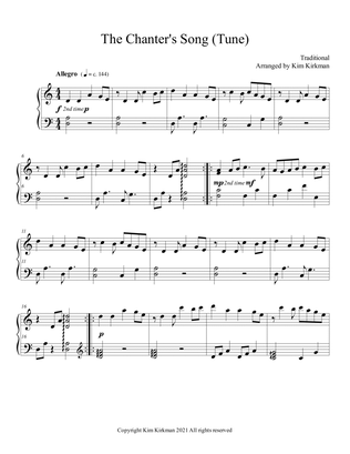 The Chanter's Song (Chanter's Tune) for harp no levers required - fun arrangement