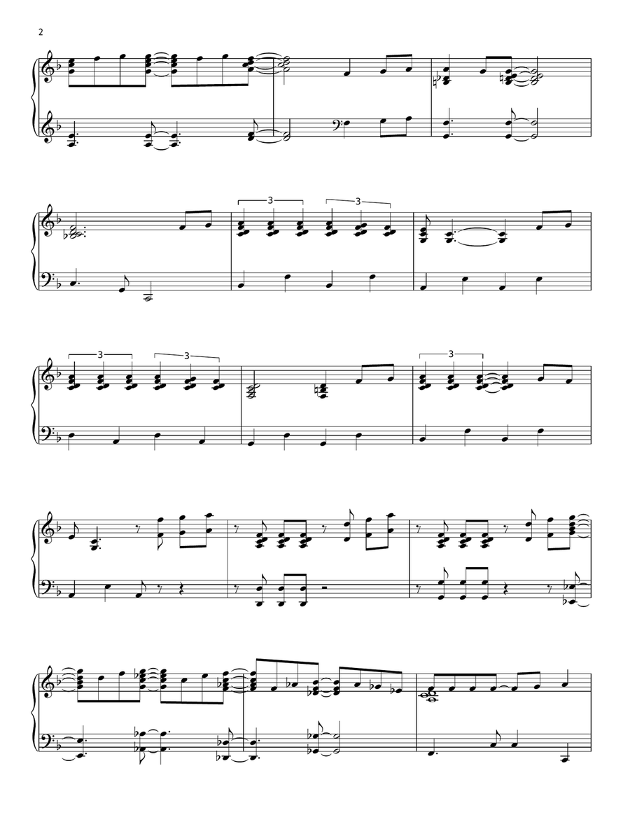 Part Of Your World [Jazz version] (from The Little Mermaid) Piano Solo scores gallery preview page 2