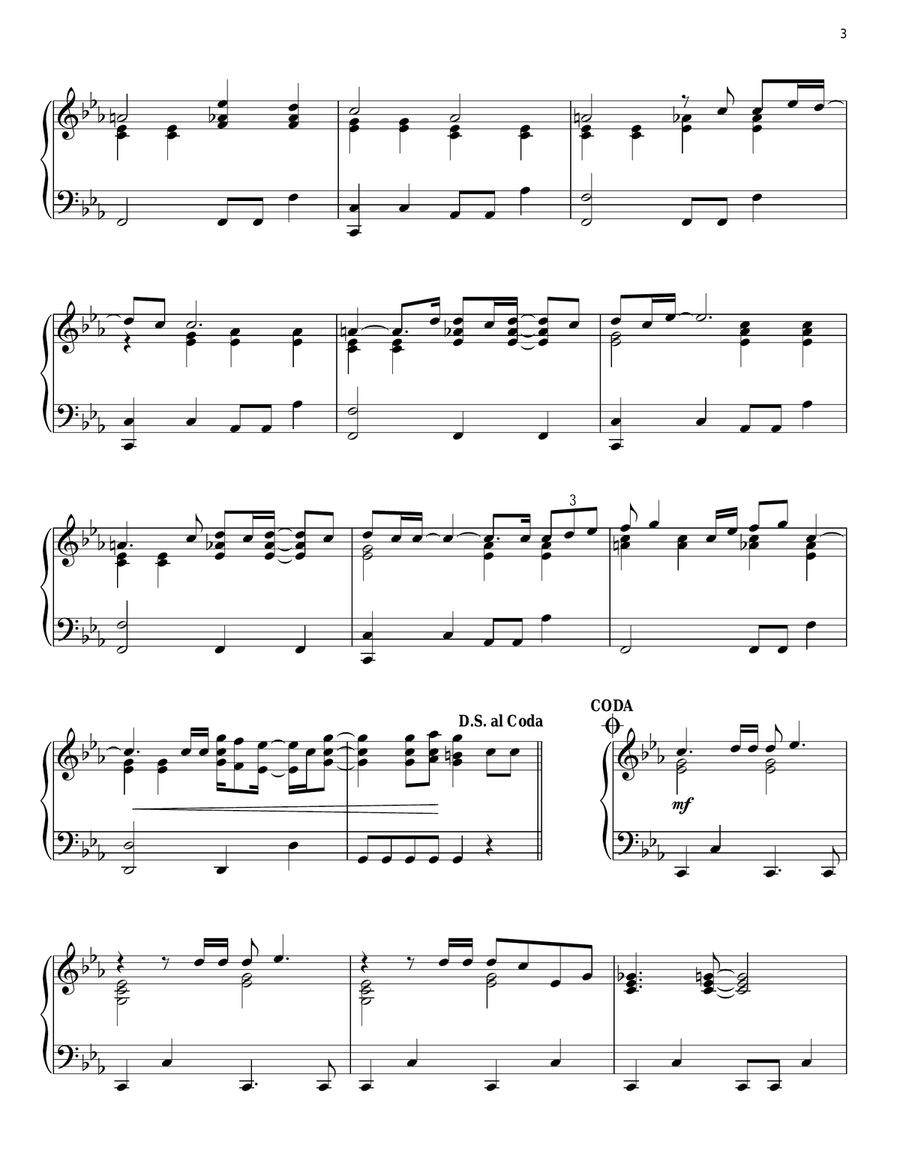 Skyfall Piano Solo scores gallery preview page 3