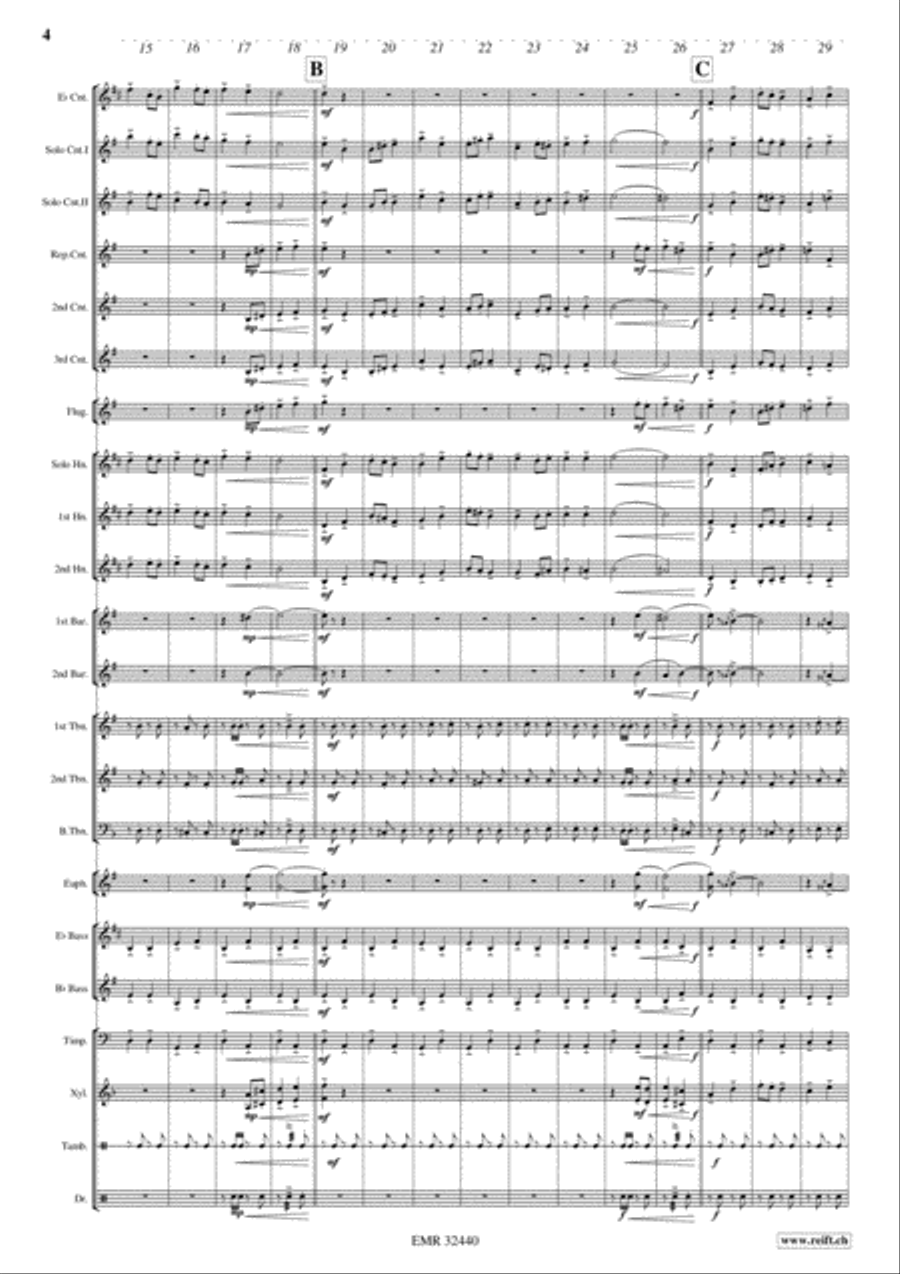 Geh Ikh Mir Shpatsirn Brass Band scores gallery preview page 5