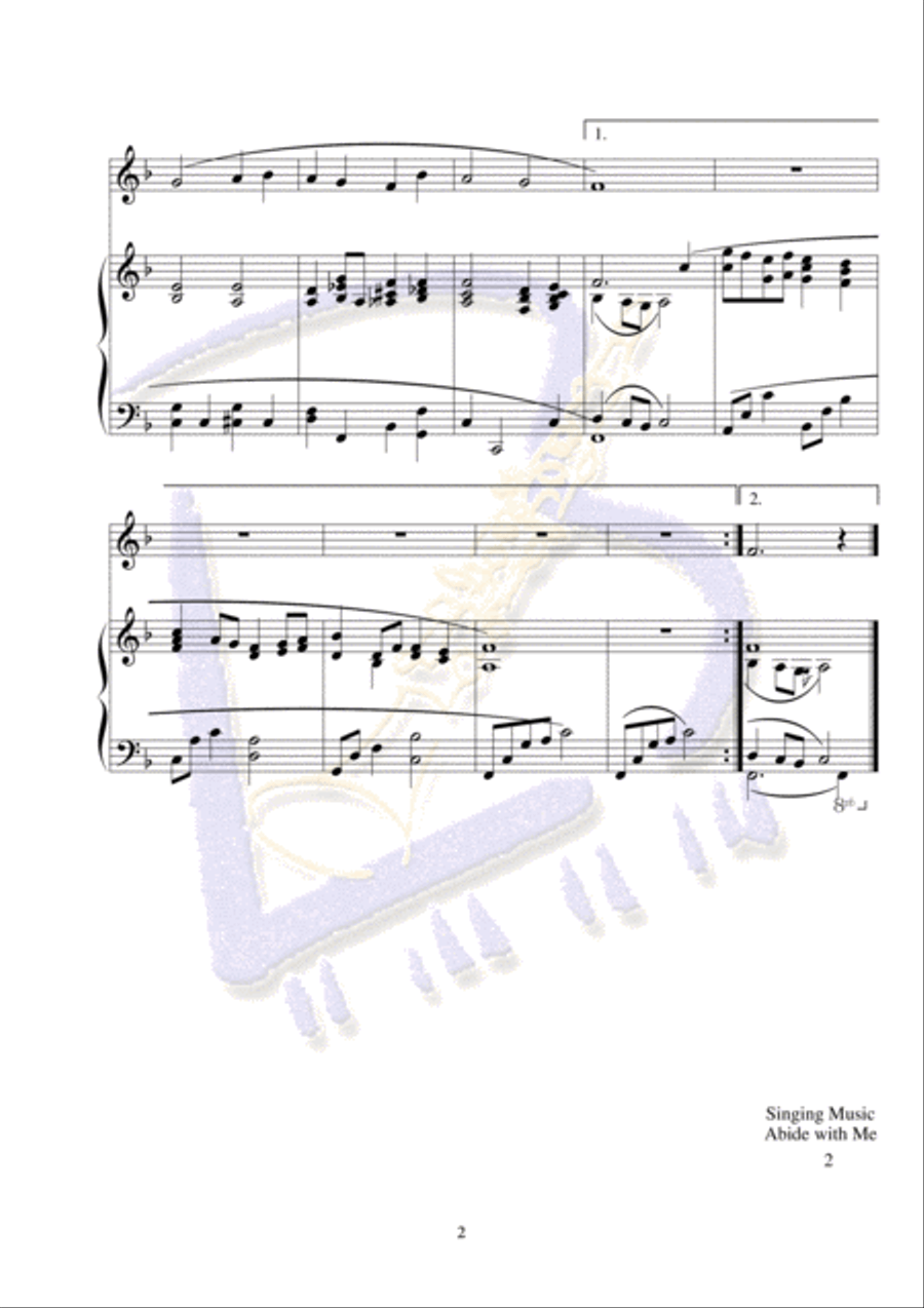 Abide with Me English Horn scores gallery preview page 2
