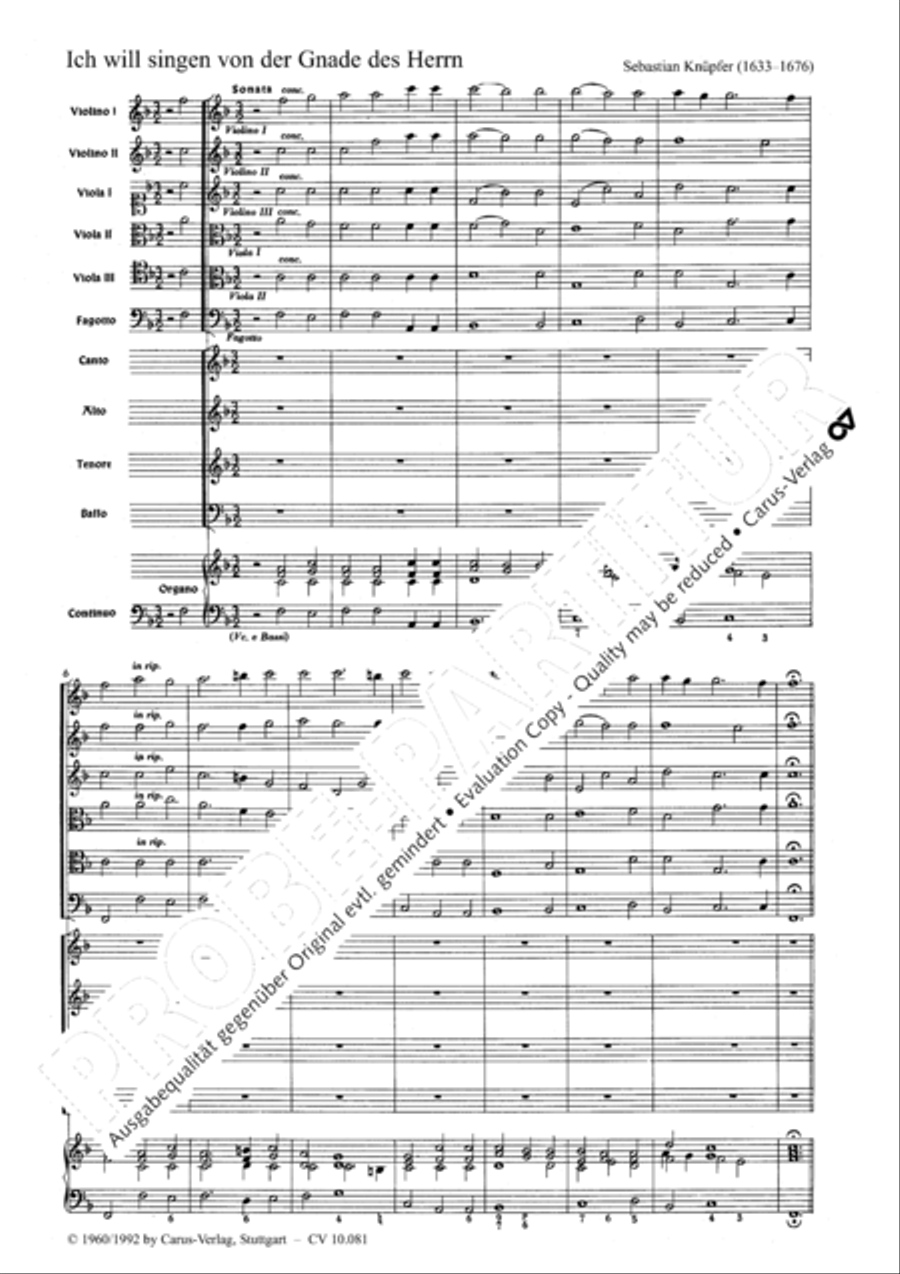 Ich will singen von der Gnade 4-Part scores gallery preview page 6