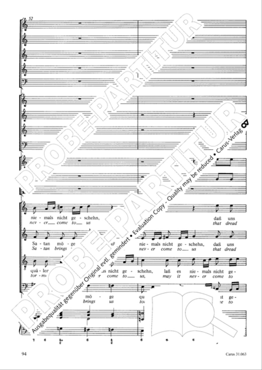 Christians, etch this blessed day (Christen, atzet diesen Tag) 4-Part scores gallery preview page 95