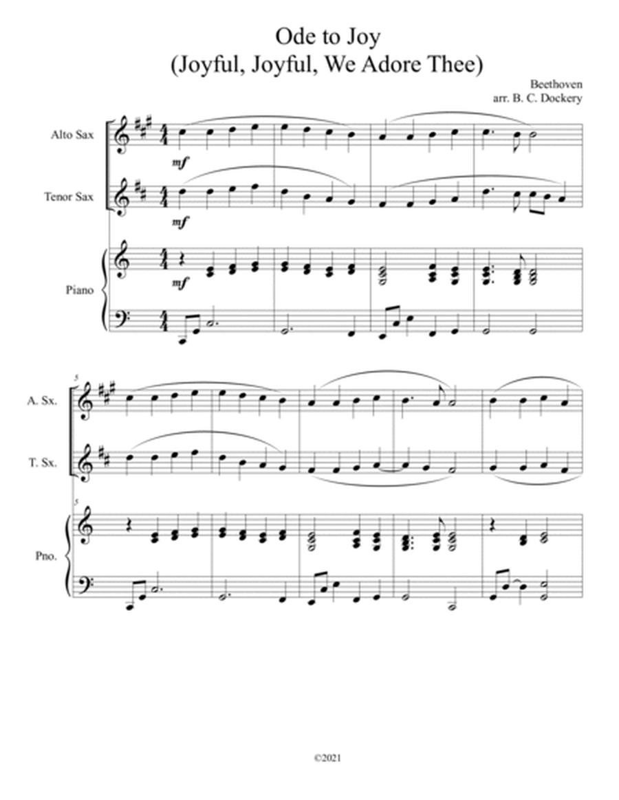 10 Easter Duets for Alto and Tenor Sax with Piano Accompaniment - Volume 1 image number null