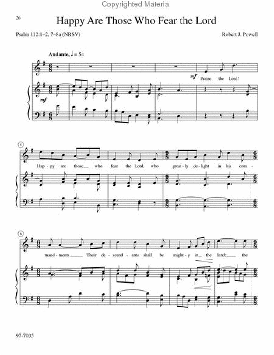 Songs from the Psalms Songs from the Psalms Voice scores gallery preview page 8