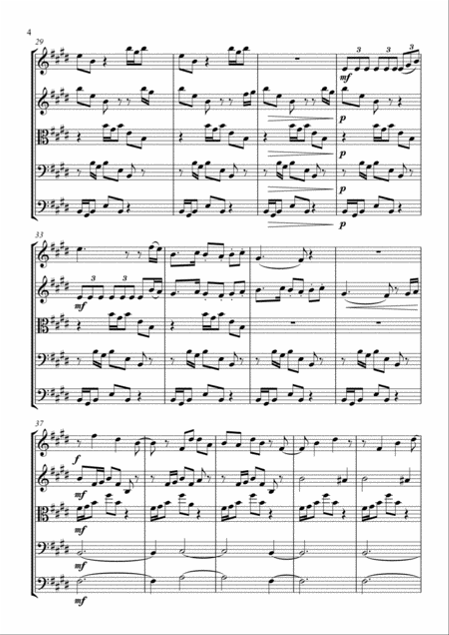 Falling from the Sky Falling from the Sky String Orchestra scores gallery preview page 4
