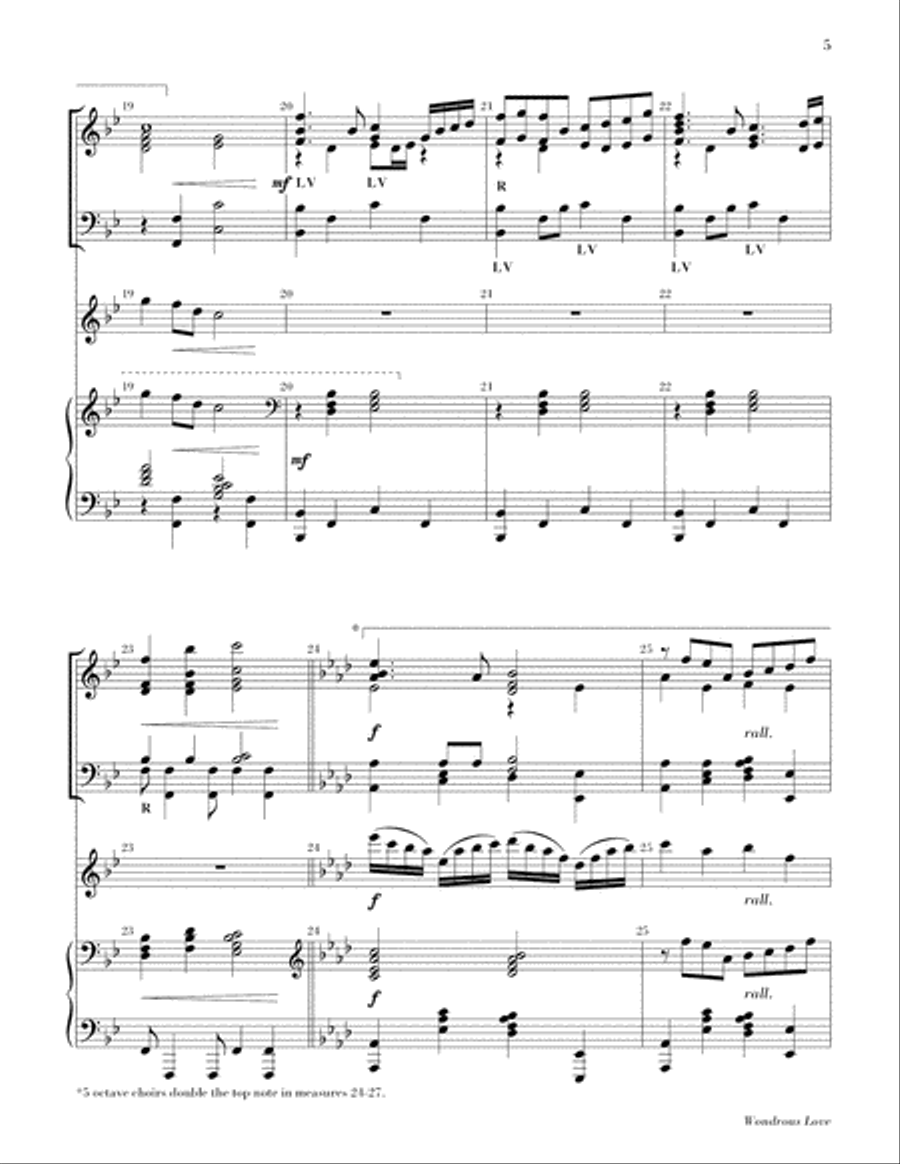Wondrous Love Is This Piano scores gallery preview page 5