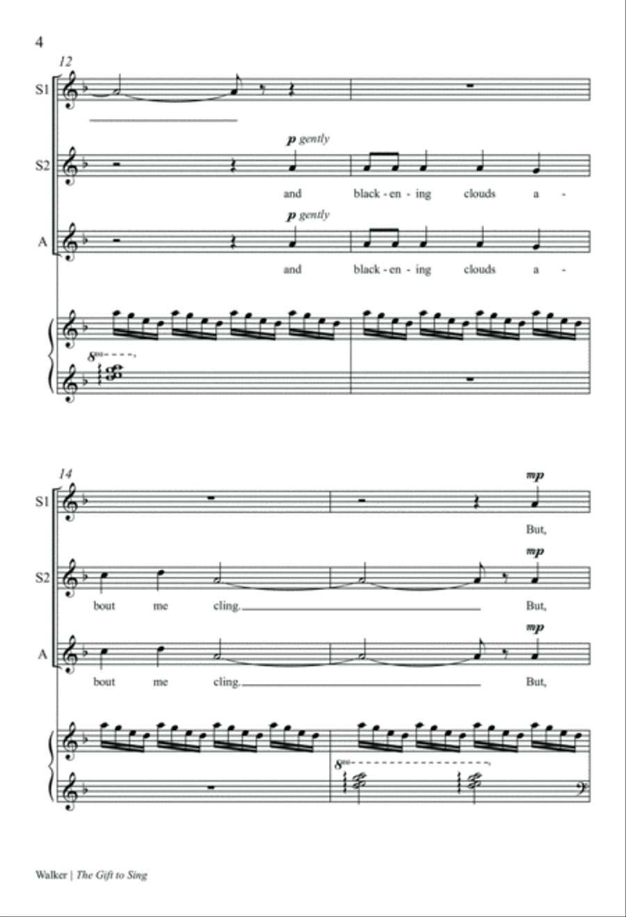 The Gift to Sing SSA scores gallery preview page 4