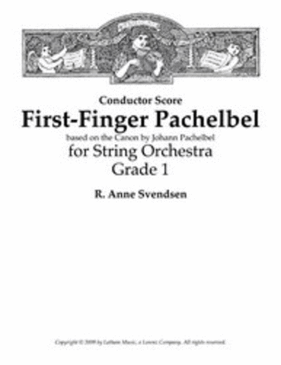 First Finger Pachelbel Arr Svendsen So Score