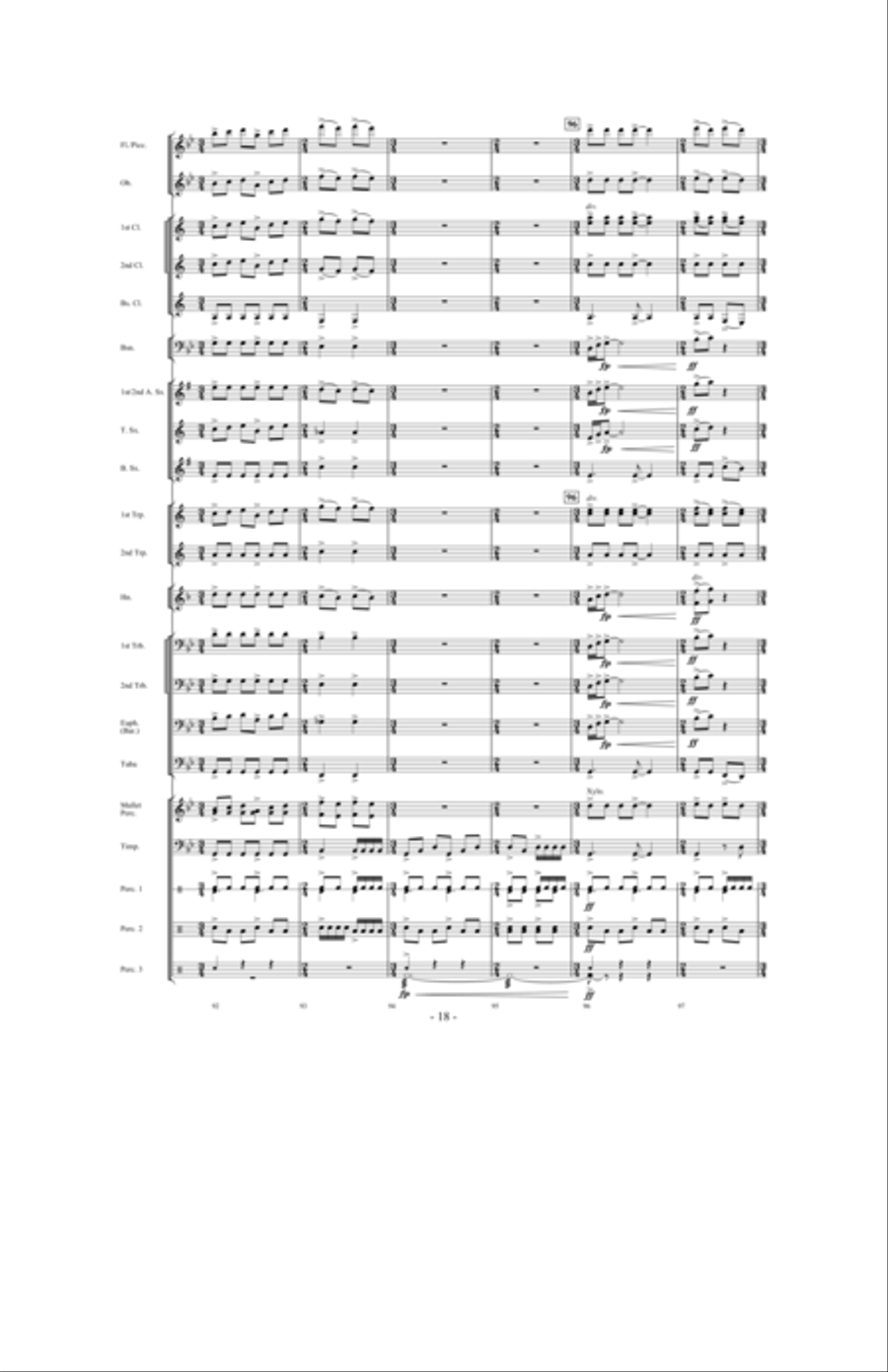 Saturn: The Ringed Planet Concert Band scores gallery preview page 17