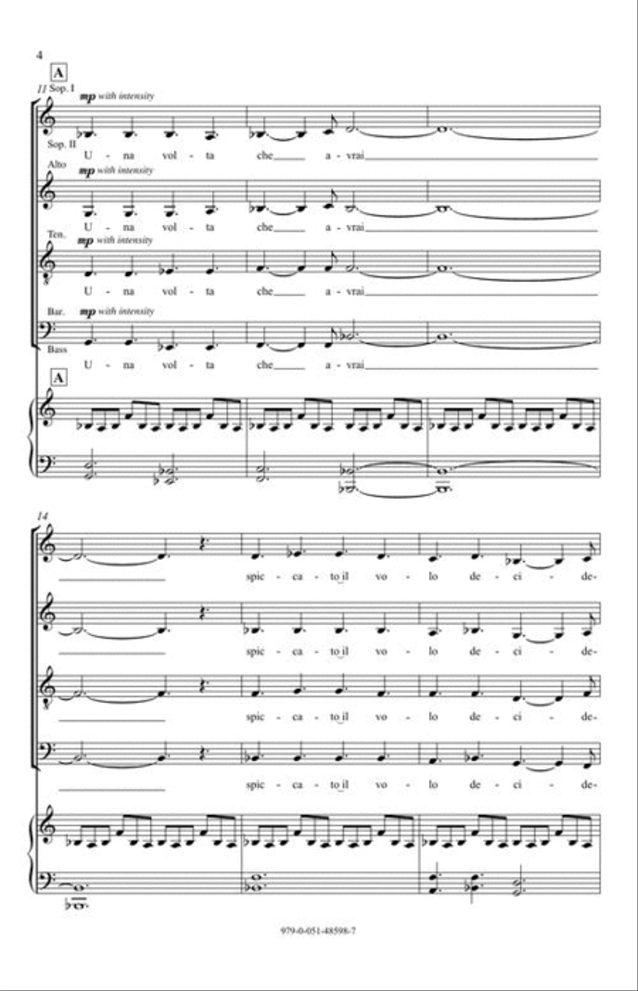 Sogno di Volare SSATBB scores gallery preview page 5