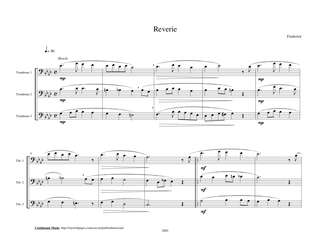 Book cover for Reverie (Trombone Trio)
