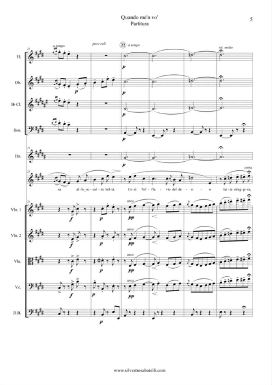 Quando m'en vo - La Bohème Large Ensemble scores gallery preview page 6
