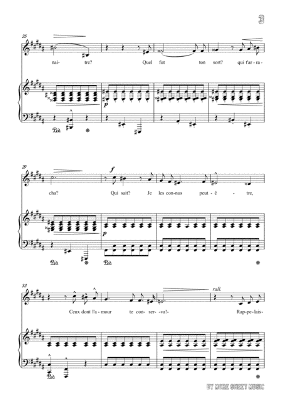 Viardot-Fleur desséchée in B Major,for Voice and Piano