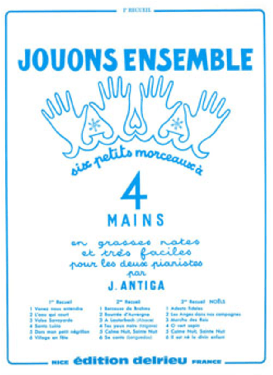 Jouons ensemble - Volume 1 Easy Piano scores gallery preview page 1