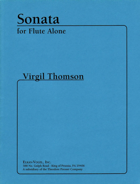 Sonata For Flute Alone