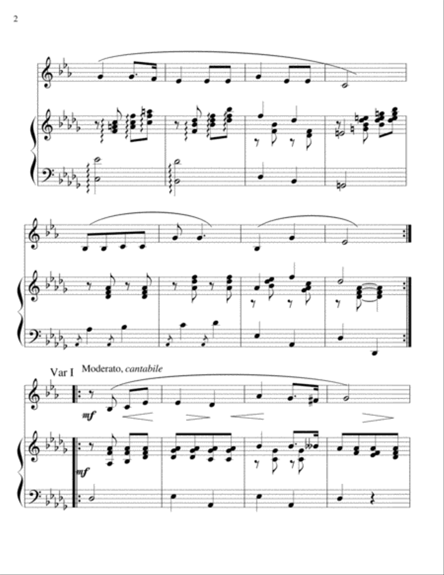 I Love You Truly-Bass clarinet/piano Bass Clarinet scores gallery preview page 2