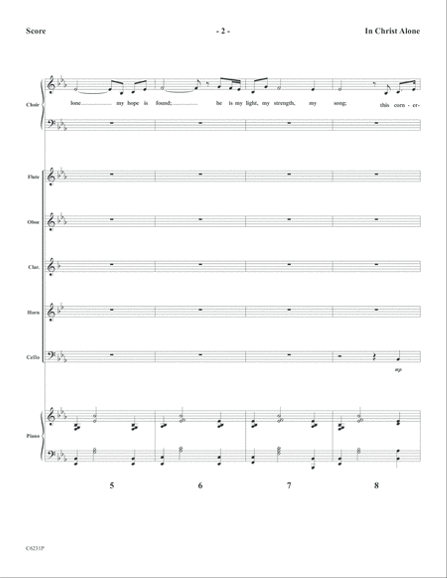 In Christ Alone with Cornerstone Choir scores gallery preview page 4
