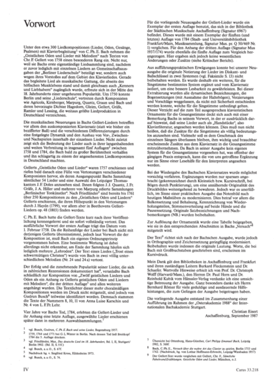 Geistliche Oden und Lieder (Gellert) Collection / Songbook scores gallery preview page 5