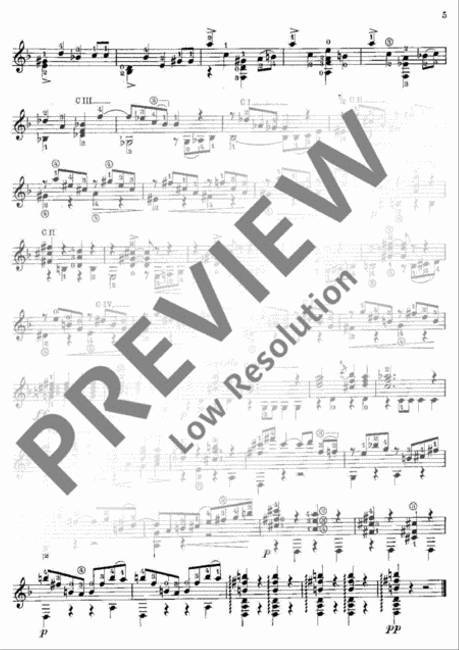 Sonata III Sonata III Classical Guitar scores gallery preview page 6