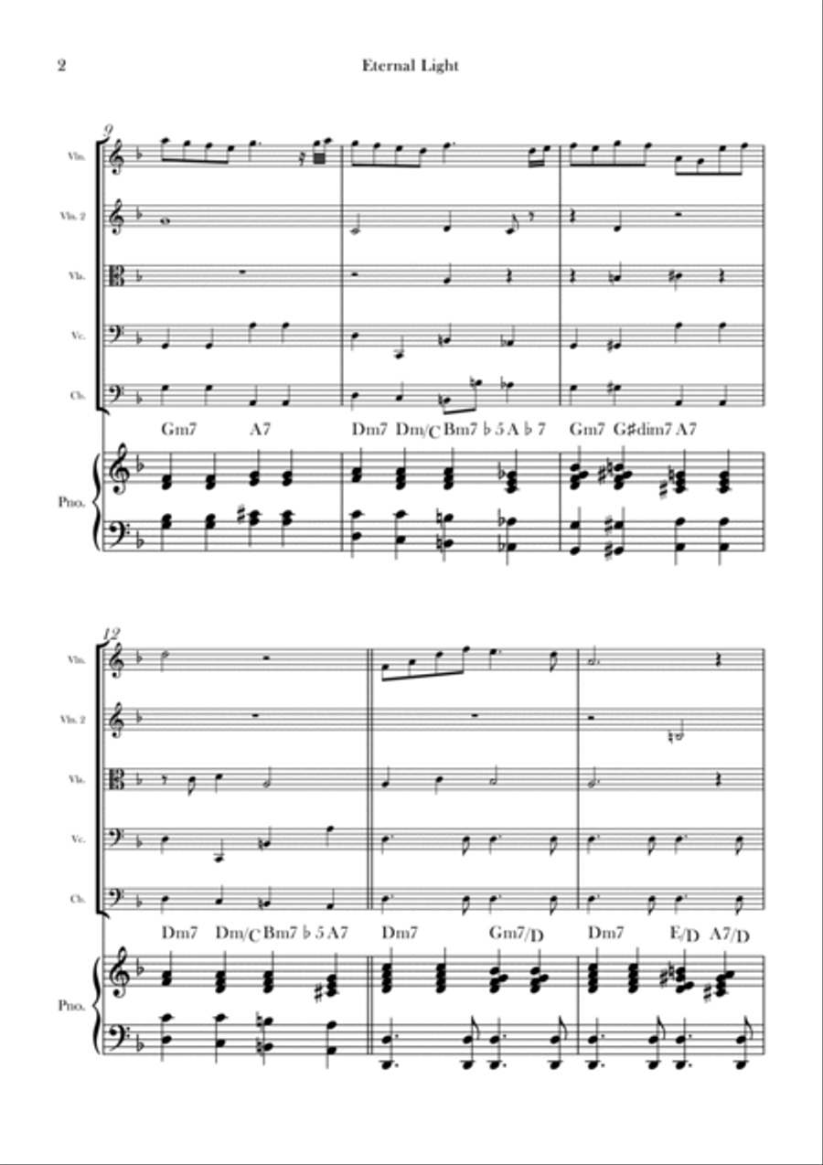 Eternal Light String Quintet scores gallery preview page 2
