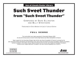 Such Sweet Thunder (from Such Sweet Thunder): Score