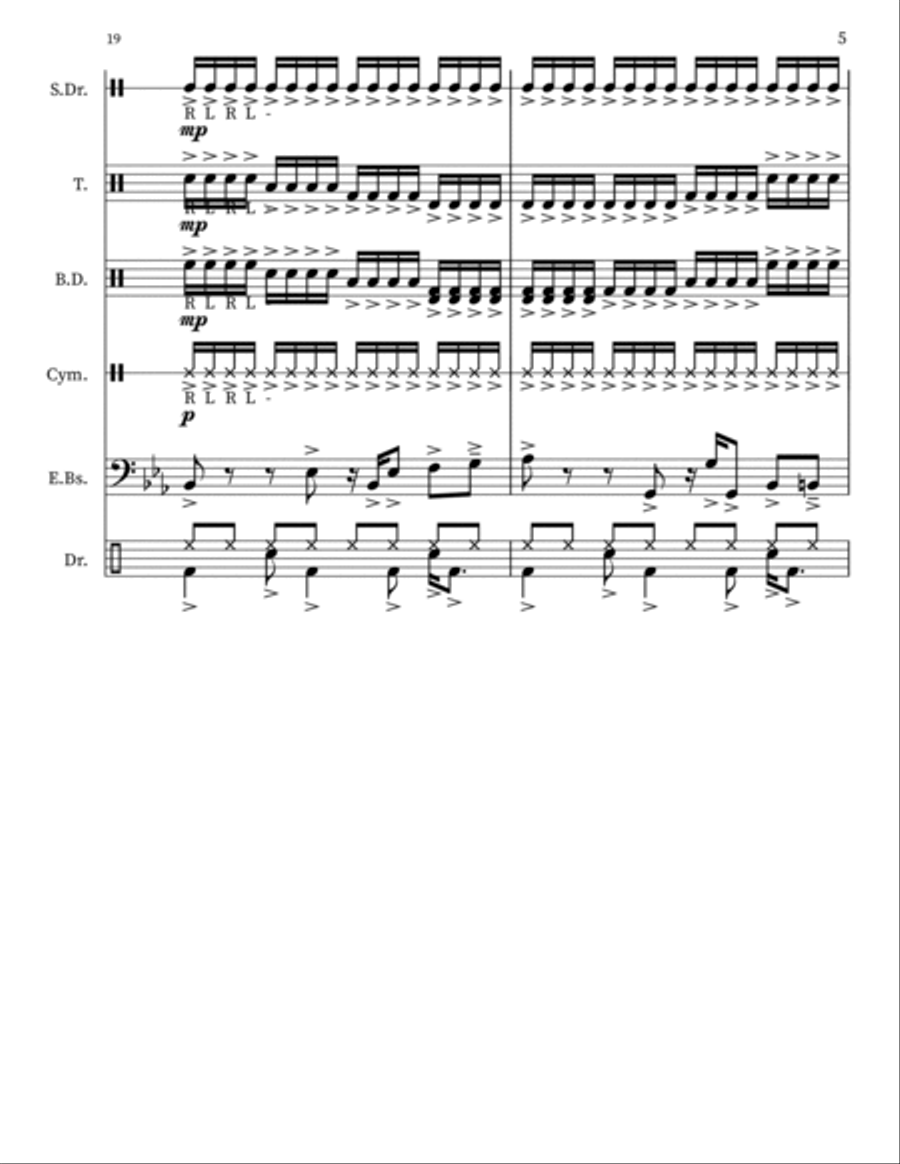 The Magic Of The Groove Marching Band scores gallery preview page 5