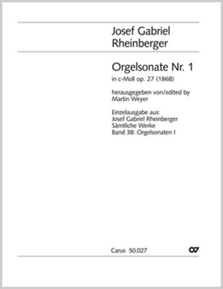 Book cover for Orgelsonate Nr. 1
