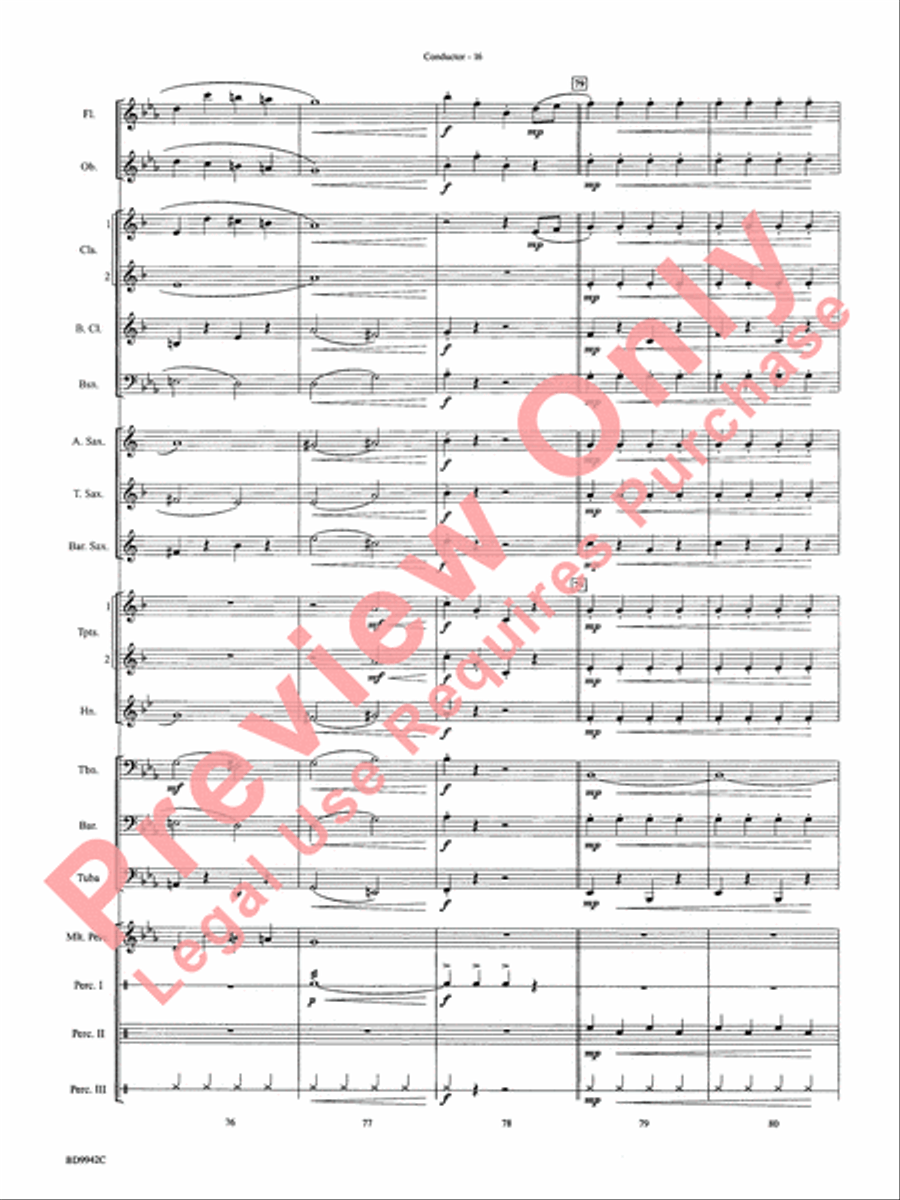 Sleigh Ride Sleigh Ride Concert Band scores gallery preview page 19