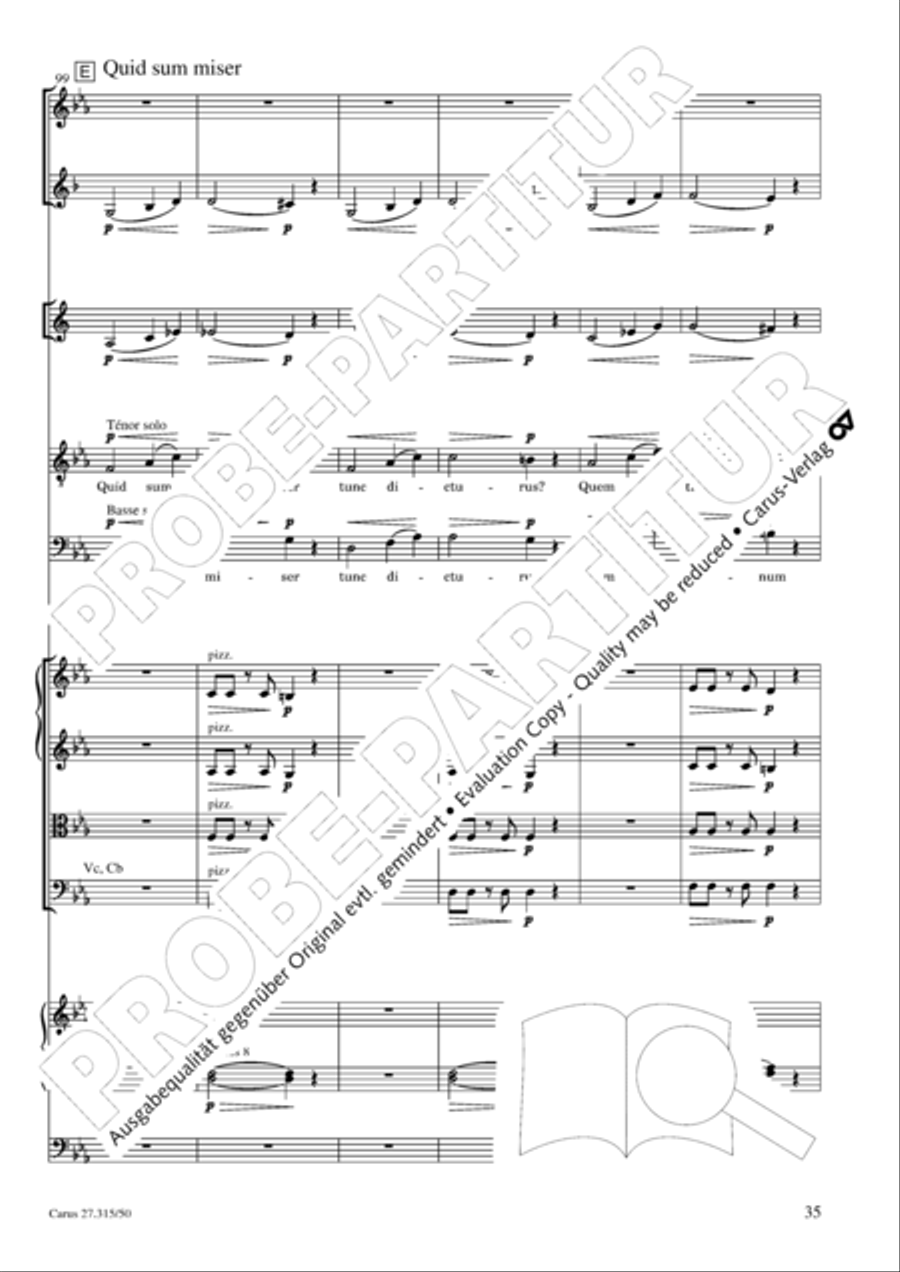 Requiem in C major 4-Part scores gallery preview page 38