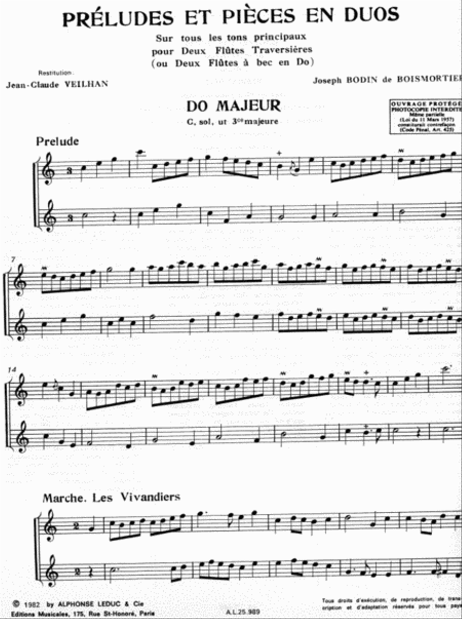 Preludes Et Pieces En Duos (flutes 2) Woodwind Duet scores gallery preview page 2