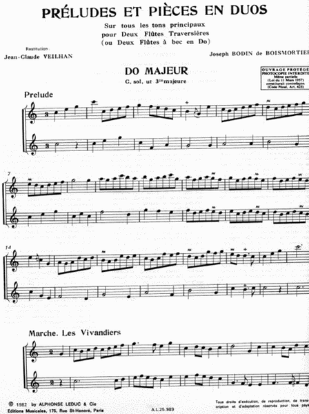 Preludes Et Pieces En Duos (flutes 2)