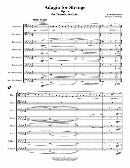 Adagio for Strings for Trombones