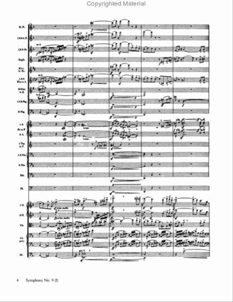 Symphony No. 9 In Full Score Full Orchestra scores gallery preview page 3