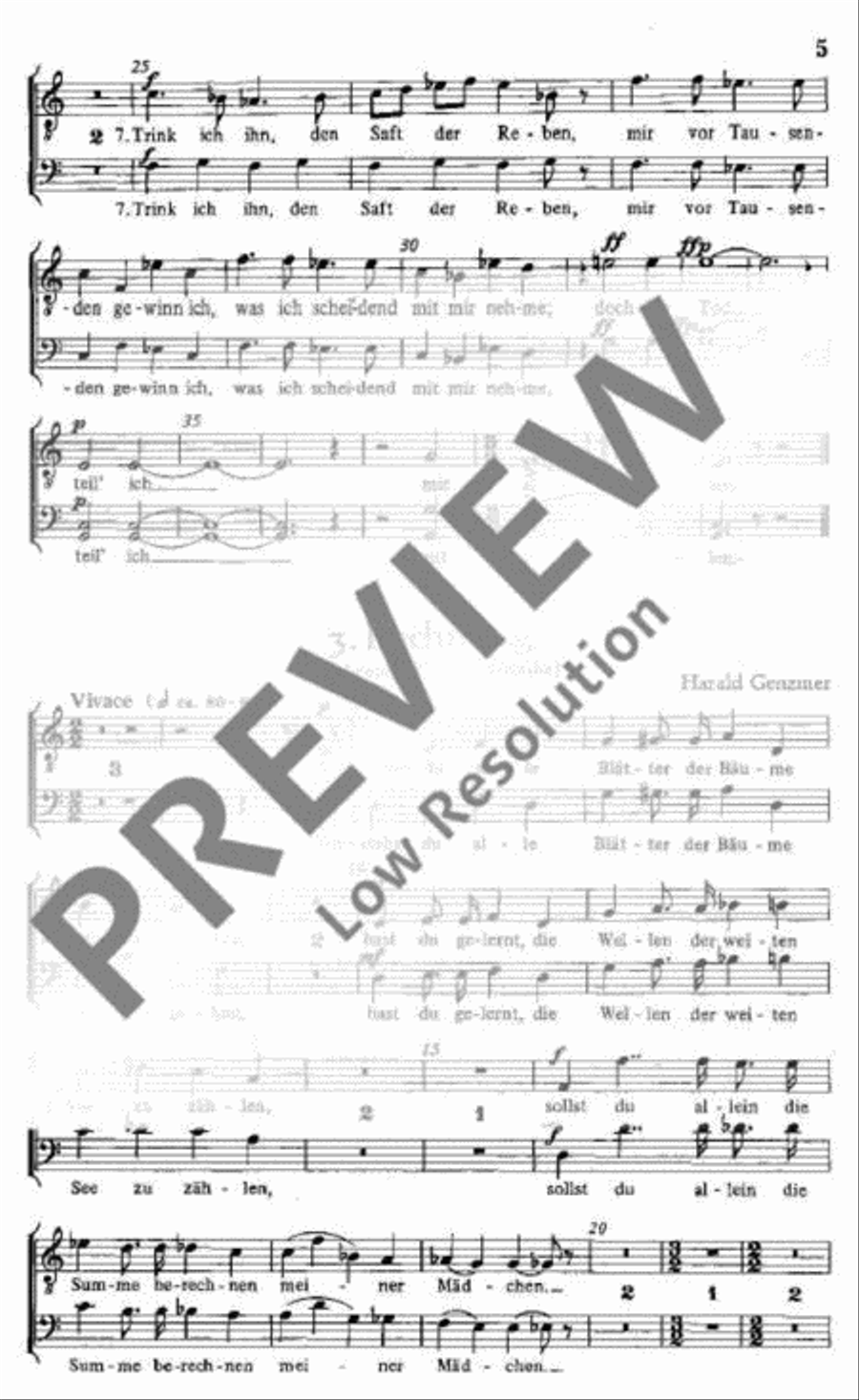 Drei antike Gesänge 4-Part scores gallery preview page 5