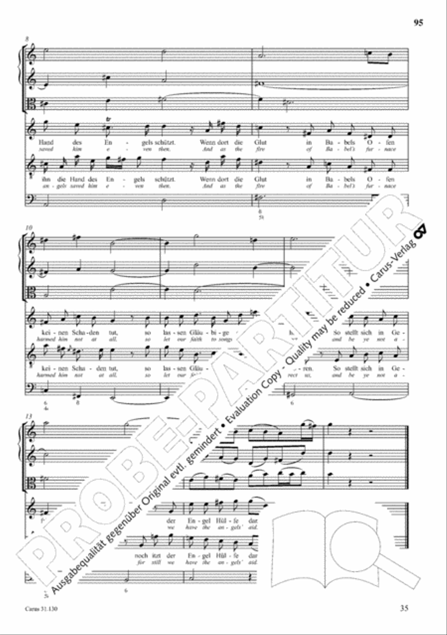The Complete Sacred Vocal Works (Das geistliche Vokalwerk) Voice scores gallery preview page 96