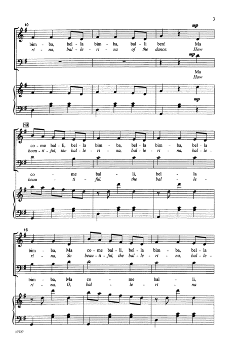 Ma Bella Bimba Ma Bella Bimba 3-Part scores gallery preview page 10