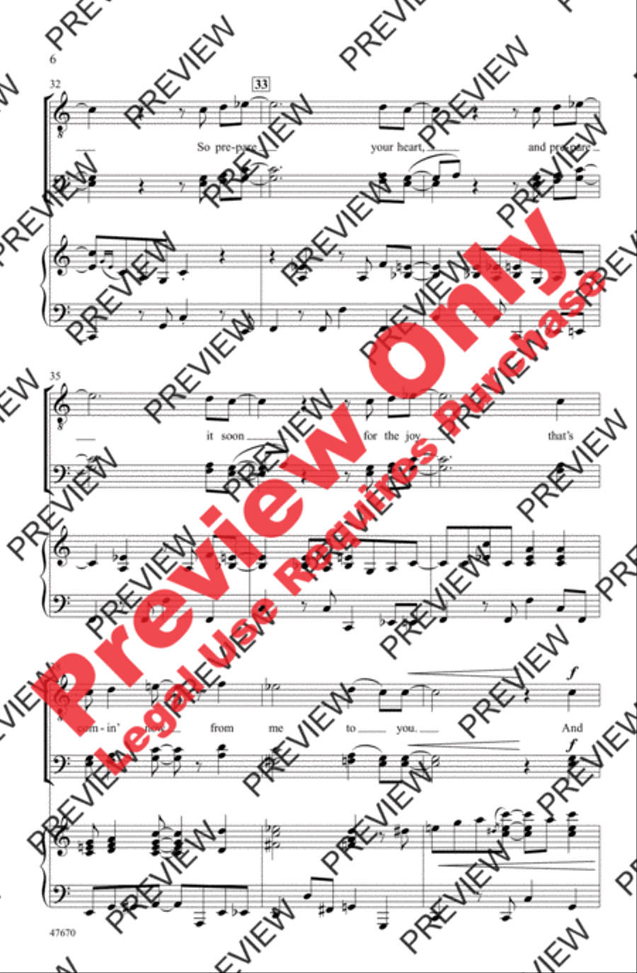 Joy to the World! Men's Choir scores gallery preview page 6