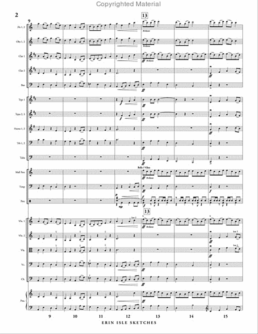 Erin Isle Sketches Erin Isle Sketches Full Orchestra scores gallery preview page 3