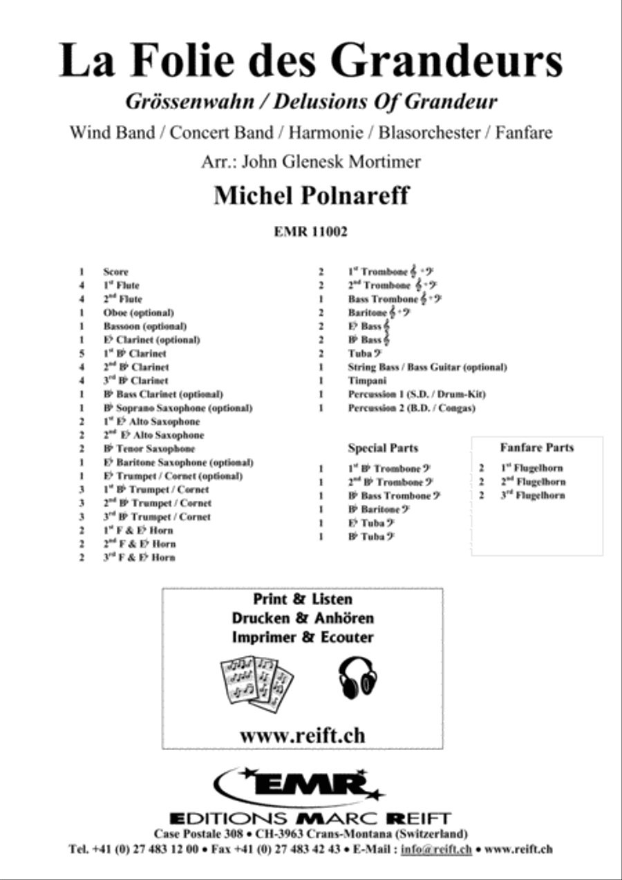La Folie des Grandeurs La Folie des Grandeurs Concert Band scores gallery preview page 2