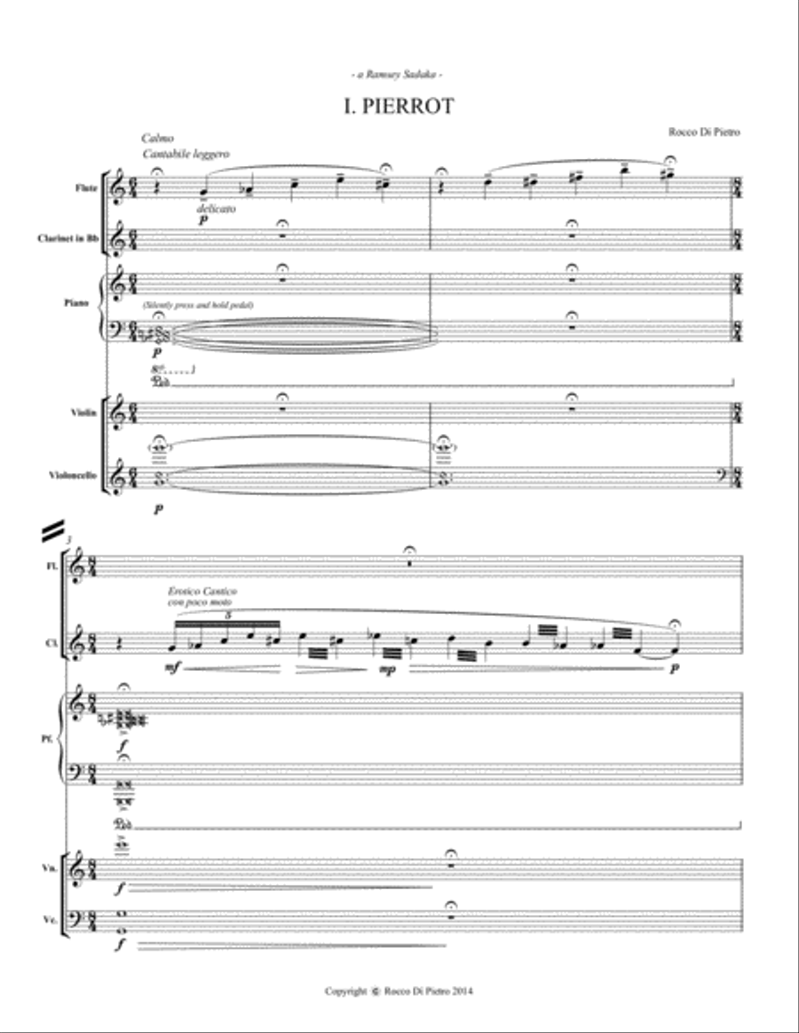 Pierrot Serrata Pierrot Serrata Small Ensemble scores gallery preview page 3