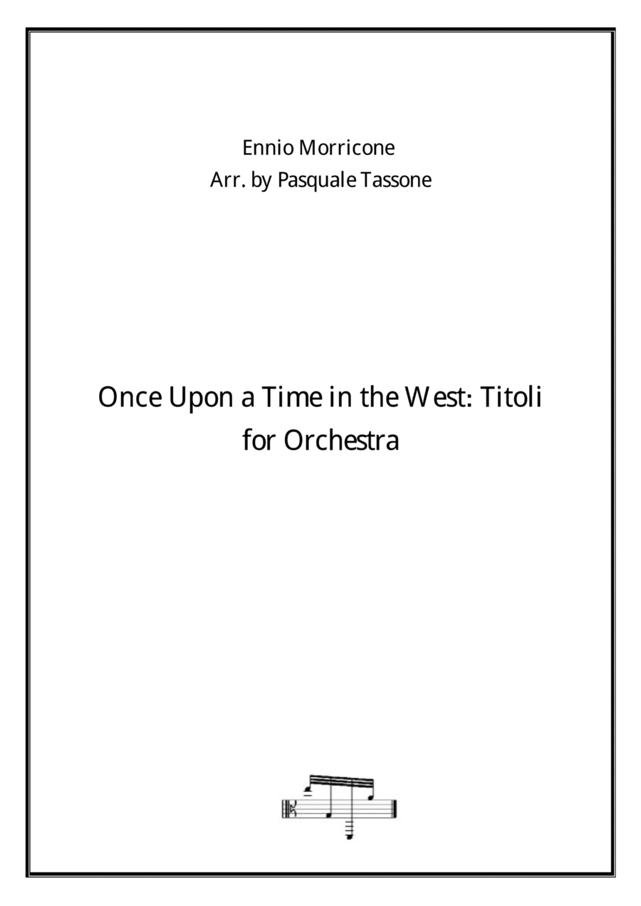 Once Upon A Time In The West Full Orchestra scores gallery preview page 1