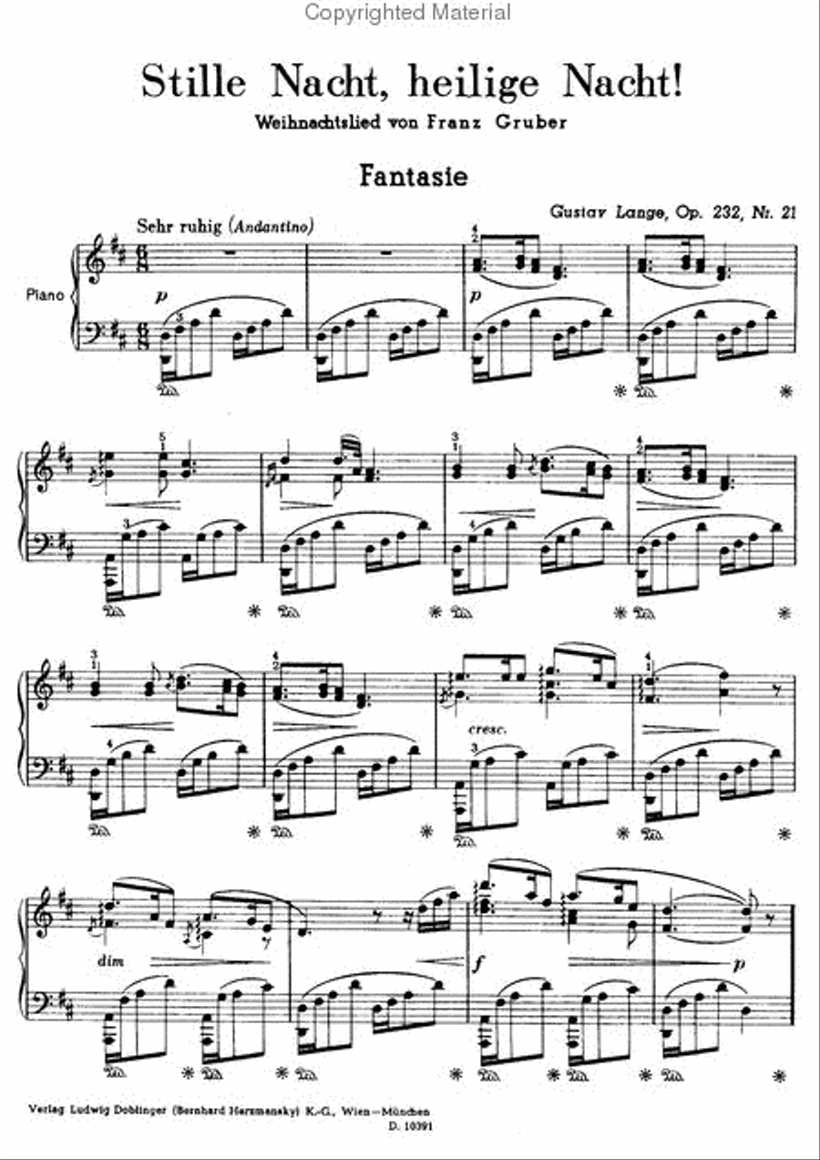 Stille Nacht, heilige Nacht Piano Solo scores gallery preview page 2