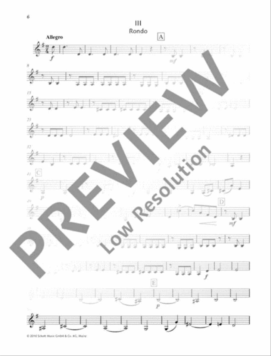 Concertino G major Violin scores gallery preview page 7