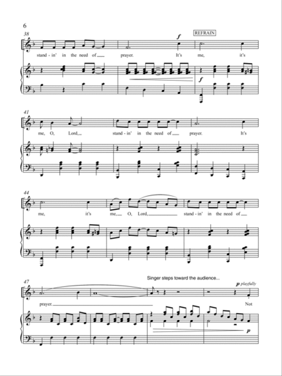 Standin' in the Need of Prayer Soprano Voice scores gallery preview page 4