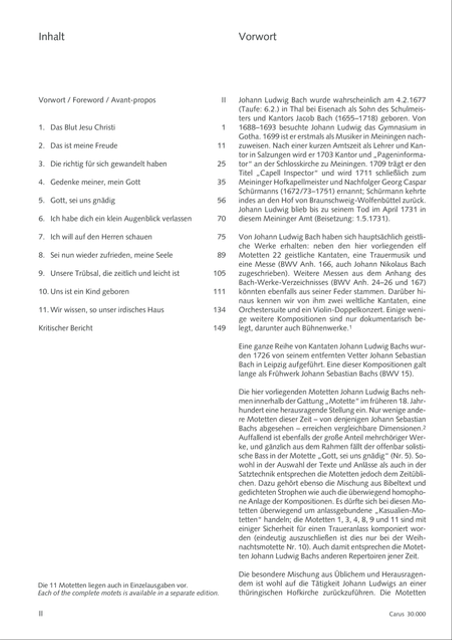 J.L. Bach: The complete motets Choir scores gallery preview page 3