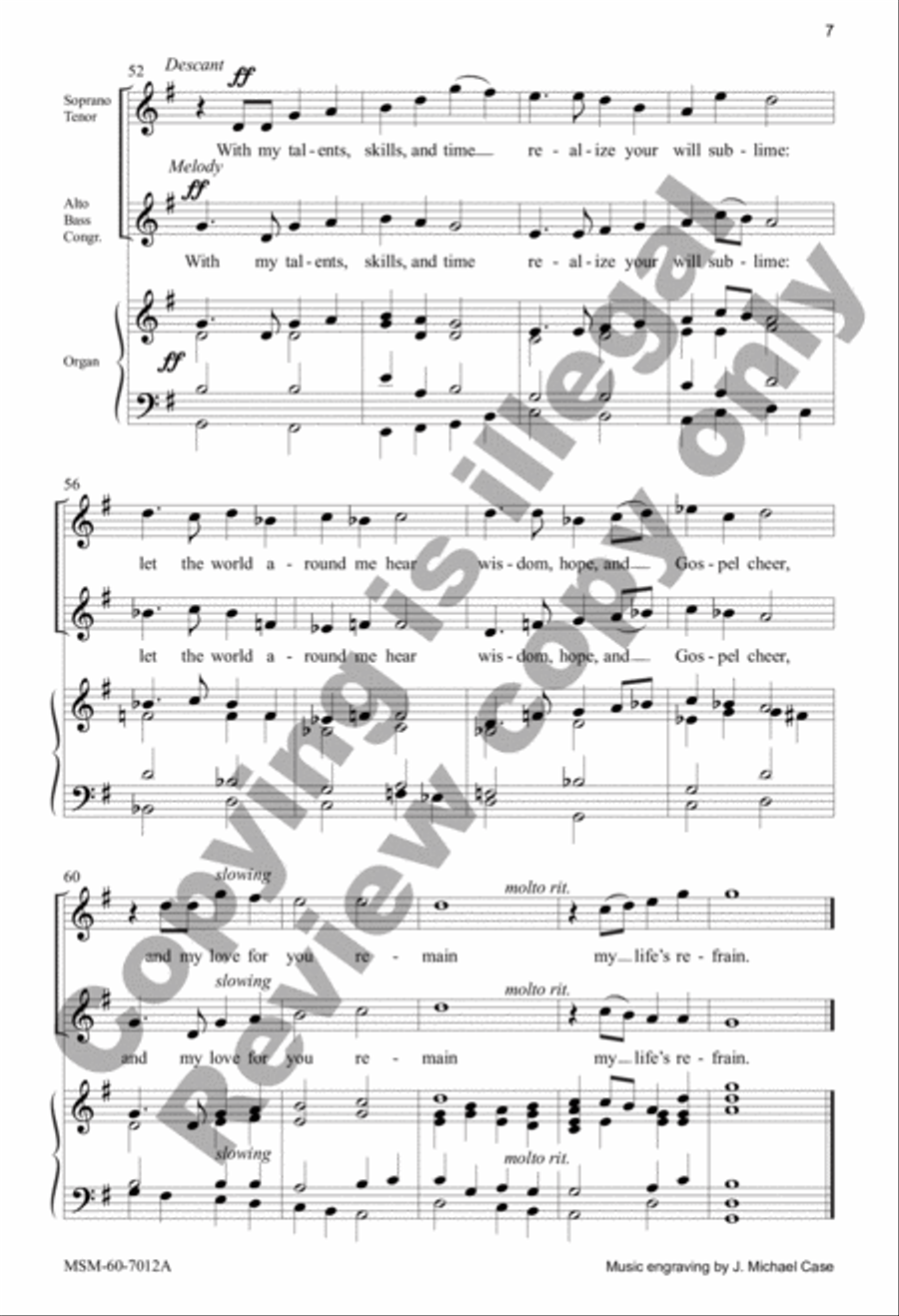 Spirit, God, Eternal Word (Choral Score) 4-Part scores gallery preview page 6