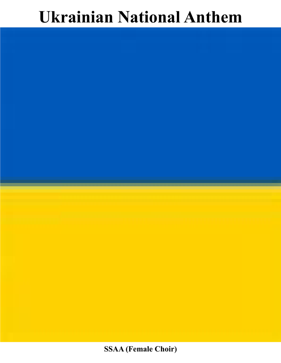 Ukrainian National Anthem for Female Choir SSAA SSAA scores gallery preview page 1